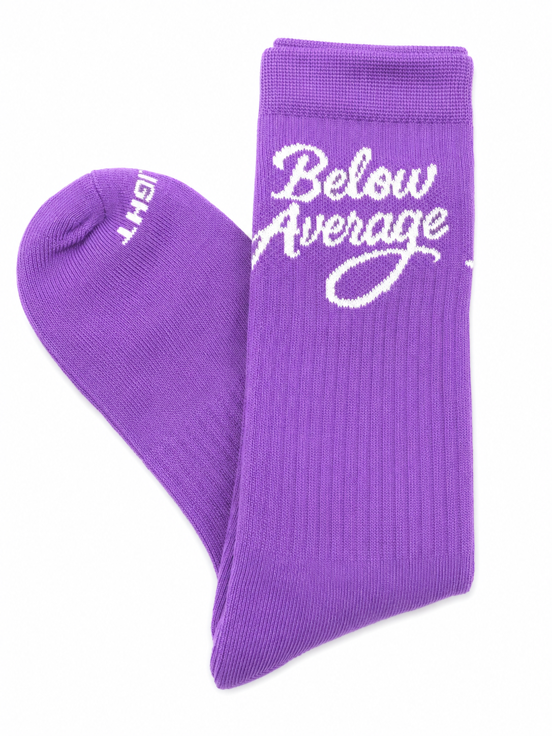 Below Average Crew Socks - Purple