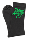 Below Average Crew Socks - Black/Forest Green