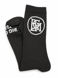 BGLM Monogram Crew Socks - Black