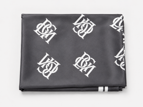 Below Average "BGLM" Monogram Silk Scarf