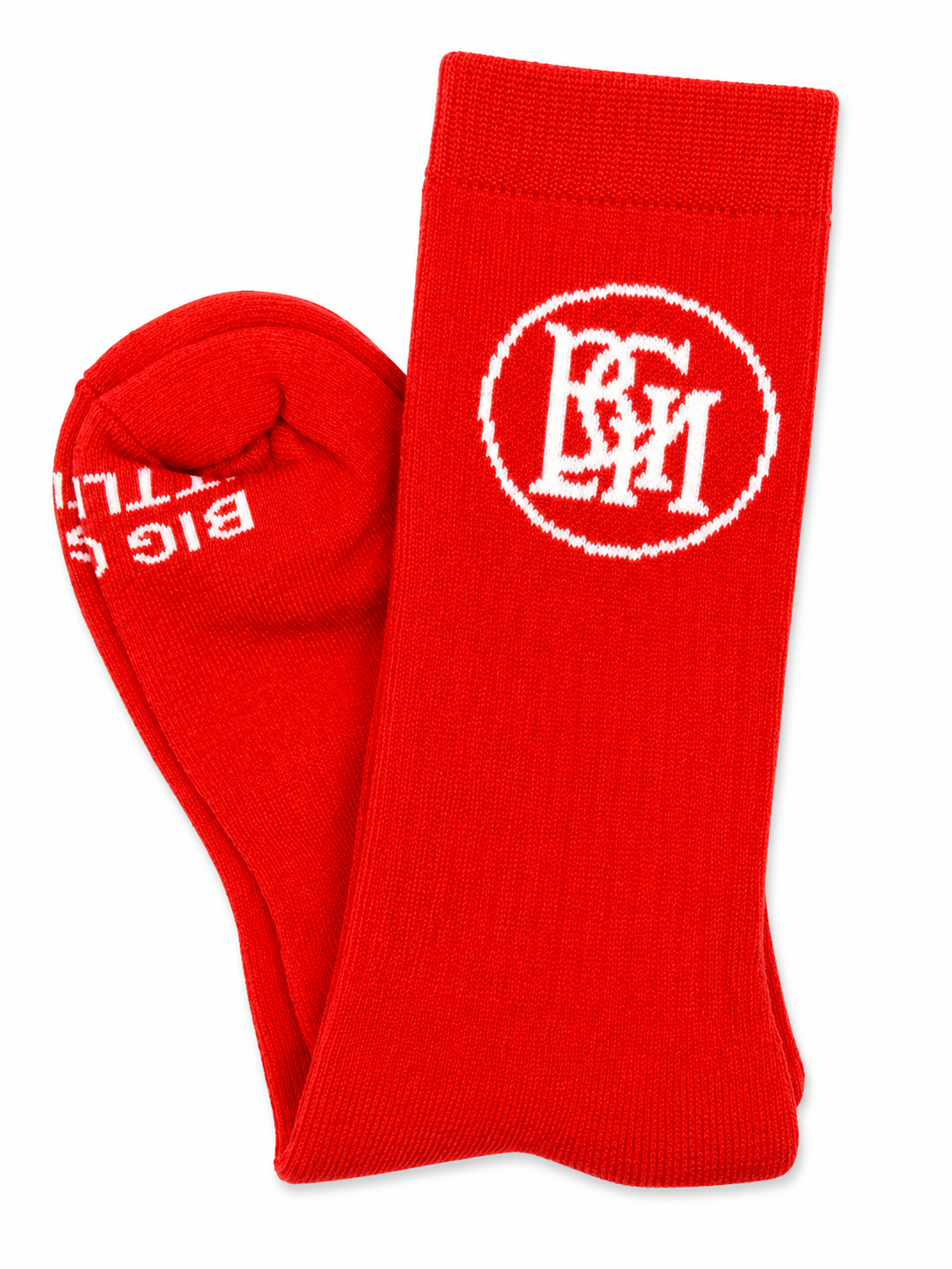 BGLM Monogram Crew Socks - Red