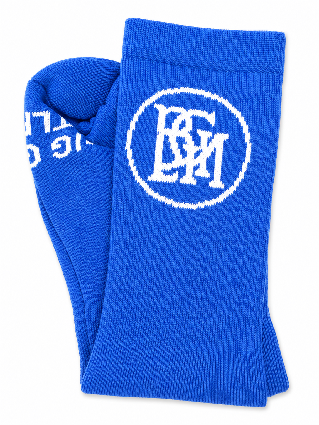 BGLM Monogram Crew Socks - Blue