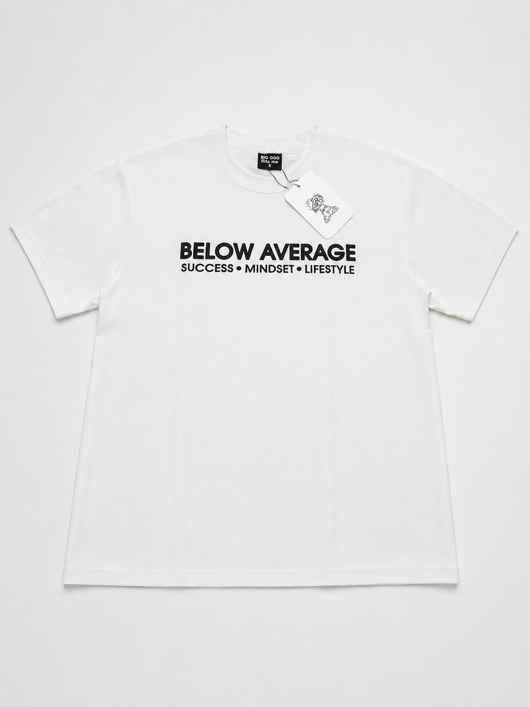 Below Average "Mindset · Lifestyle" Tee - White