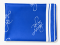 Below Average Script Silk Scarf - Blue