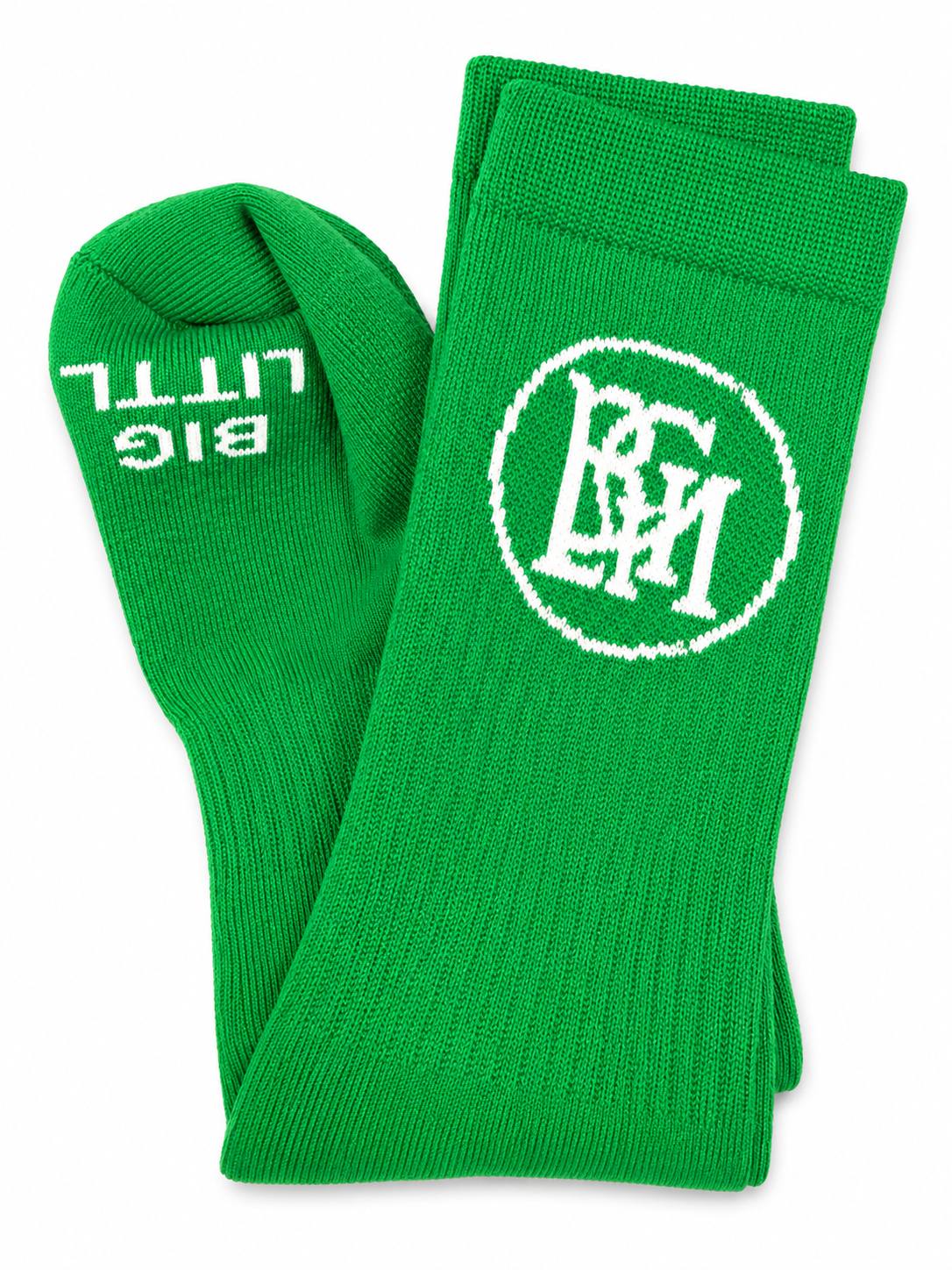 BGLM Monogram Crew Socks - Green
