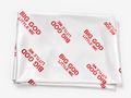 Big God Little Me Silk Scarf - White/Red