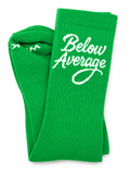 Below Average Crew Socks - Green Green