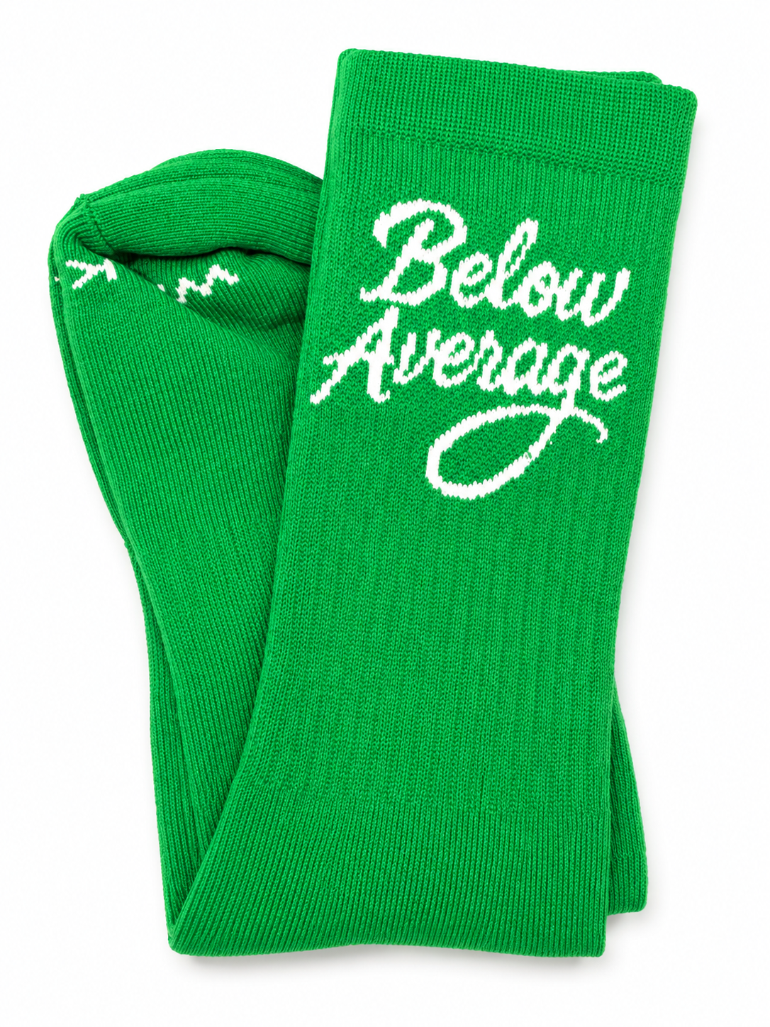 Below Average Crew Socks - Green Green