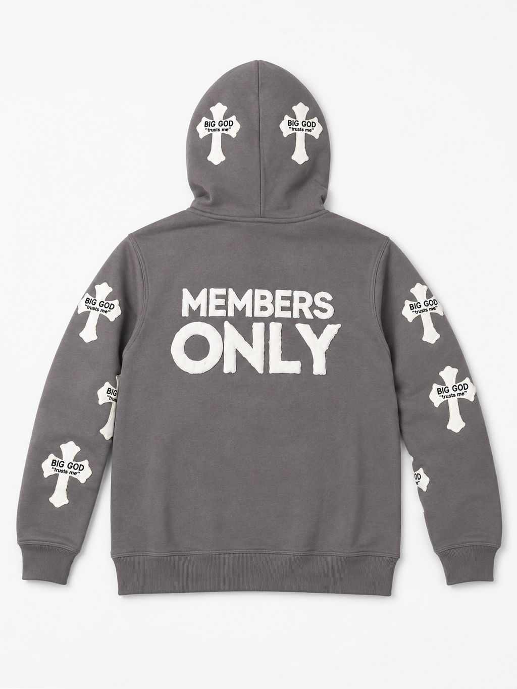 Members Only Cross Zip-Up Hoodie