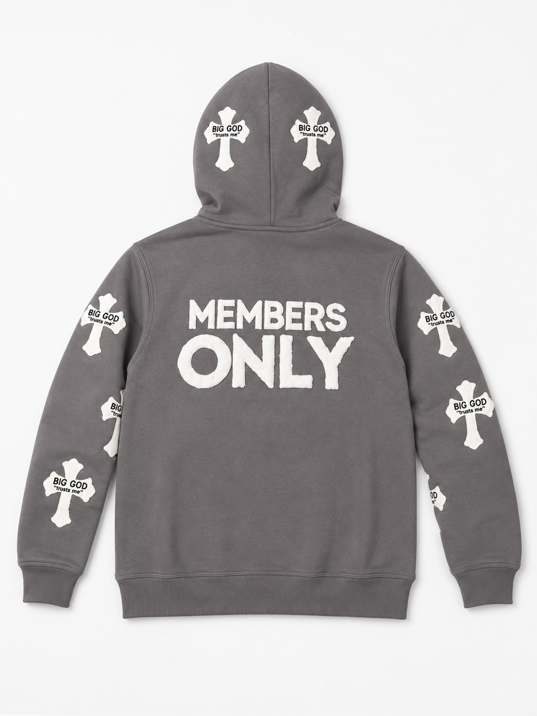 Members Only Cross Zip-Up Hoodie
