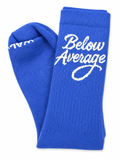 Below Average Crew Socks - Cobalt